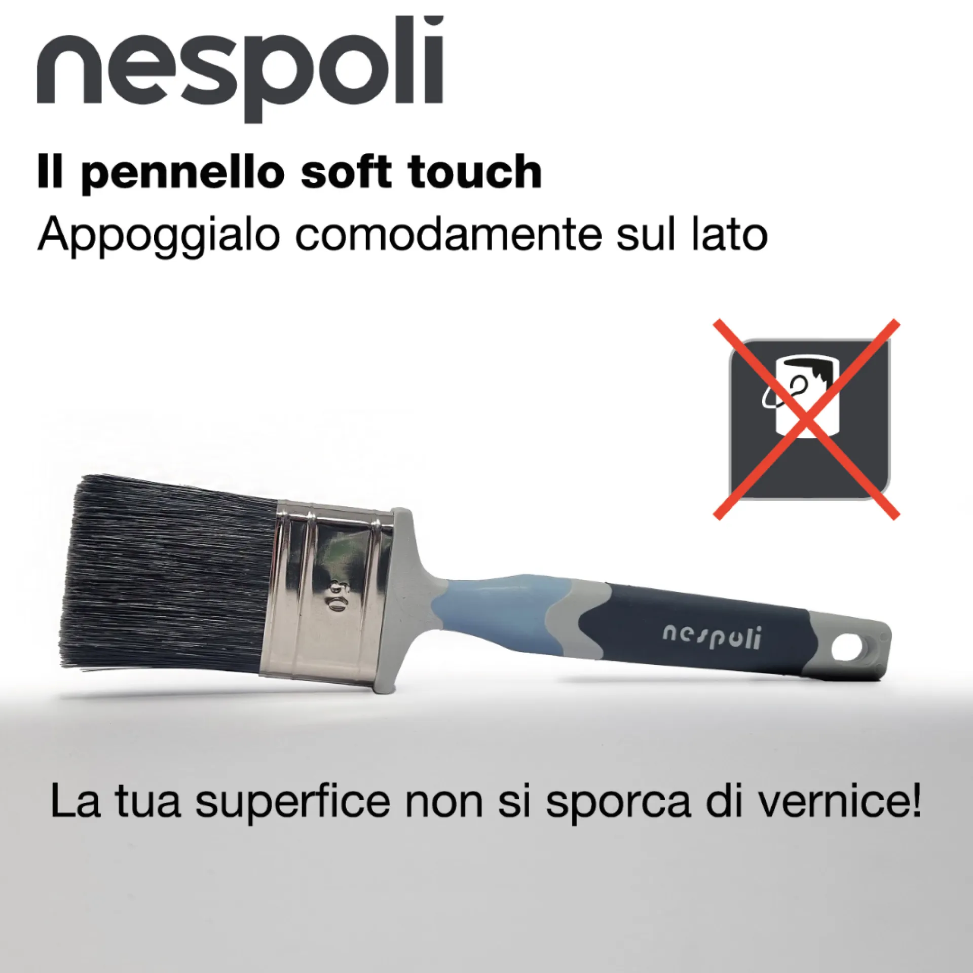 NESPOLI PENNELLO PIATTO SOFTTOUCH OGGETTI