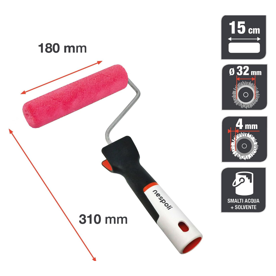 SOFT TOUCH TEFLON OGGETTI NESPOLI RULLOTTO SOFT TOUCH TEFLON OGGETTI 15 CM