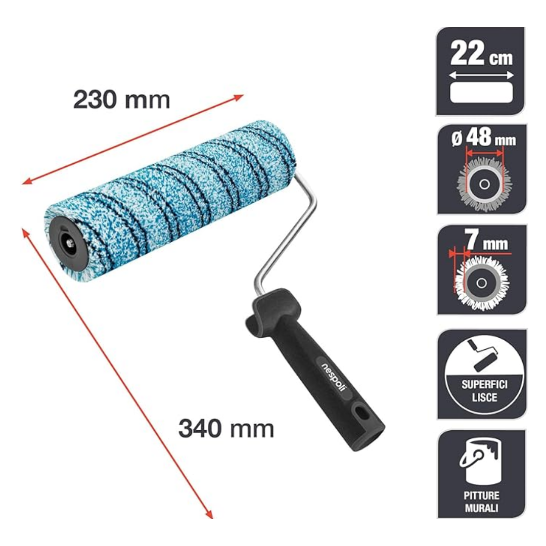 GREENROLL SUPERFICI LISCE NESPOLI GREENROLL SUPERFICI LISCE 22 CM