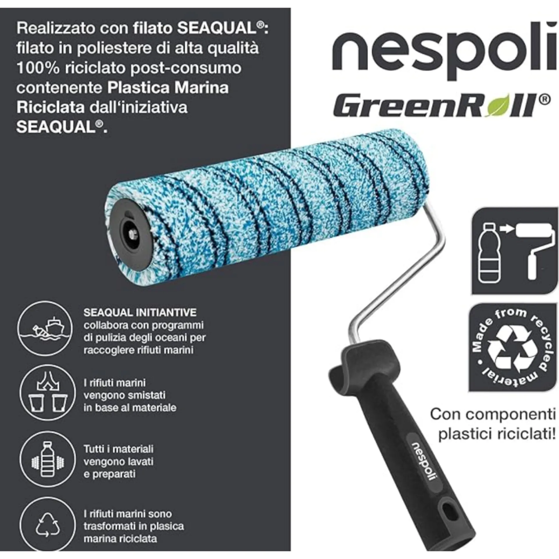 NESPOLI GREENROLL SUPERFICI POCO RUVIDE 22 CM