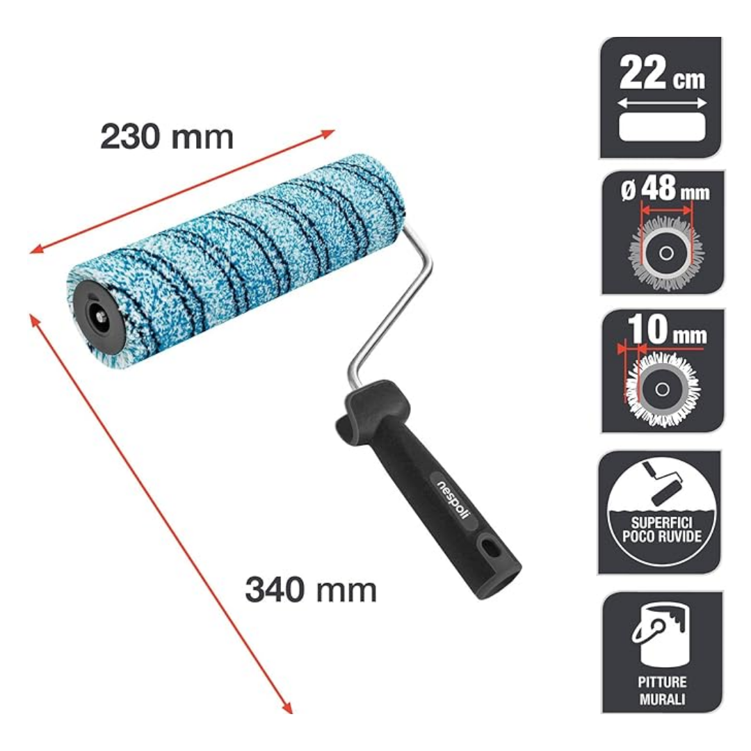 GREENROLL SUPERFICI POCO RUVIDE NESPOLI GREENROLL SUPERFICI POCO RUVIDE 22 CM