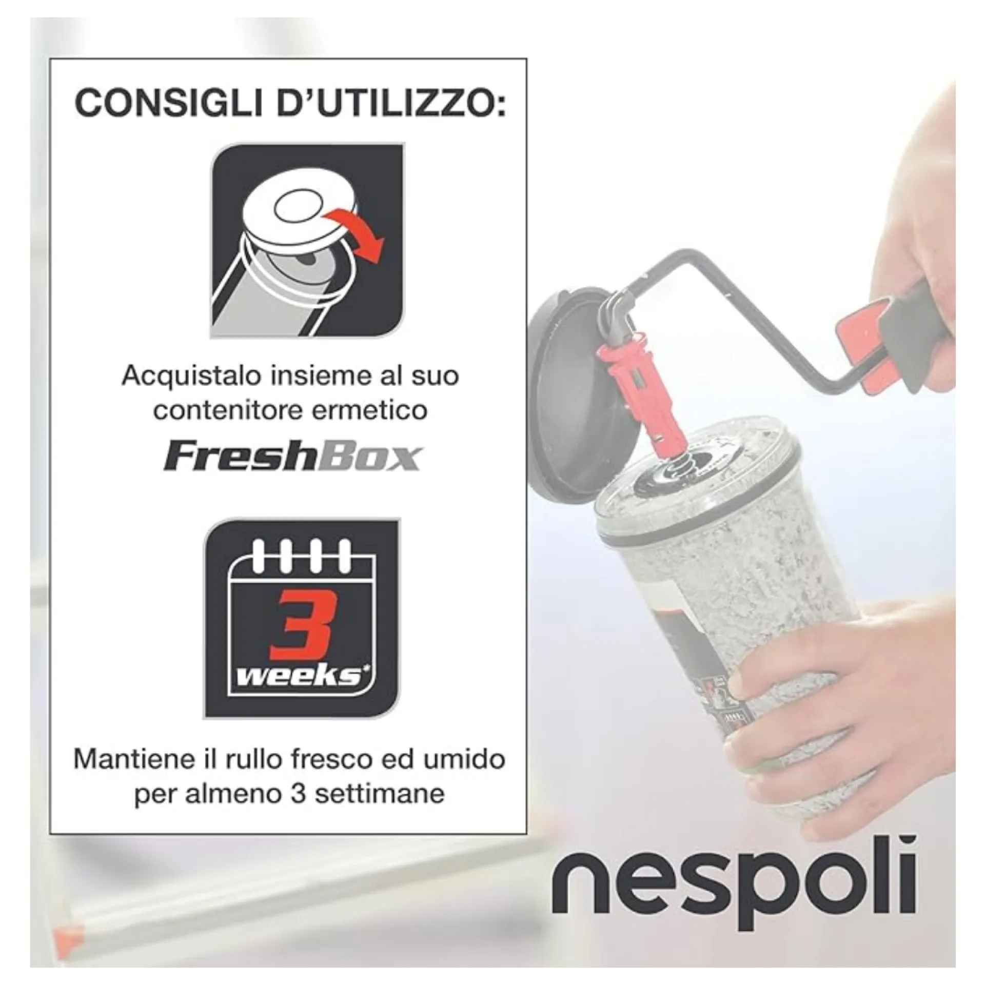 RULLO ROLLMATIC TEFLON SOFT TOUCH SUPERFICI LISCE