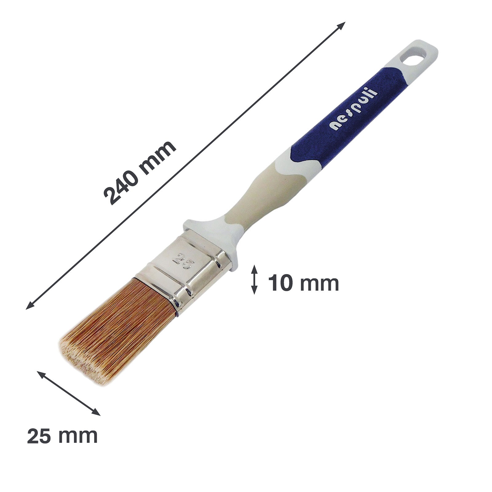 SOFT TOUCH LEGNO NESPOLI PENNELLO PIATTO SOFTTOUCH LEGNO 25