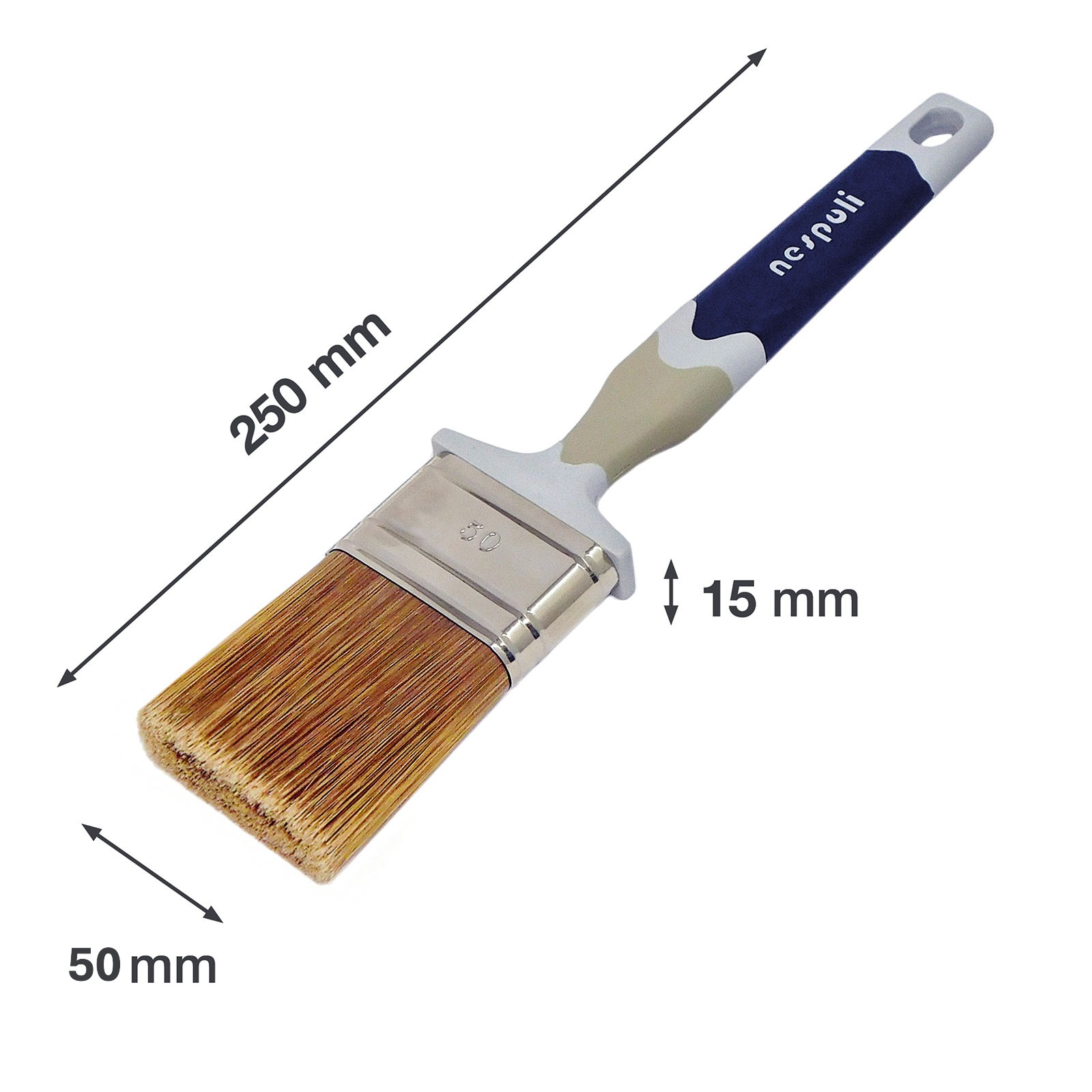 SOFT TOUCH LEGNO NESPOLI PENNELLO PIATTO SOFTTOUCH LEGNO 50