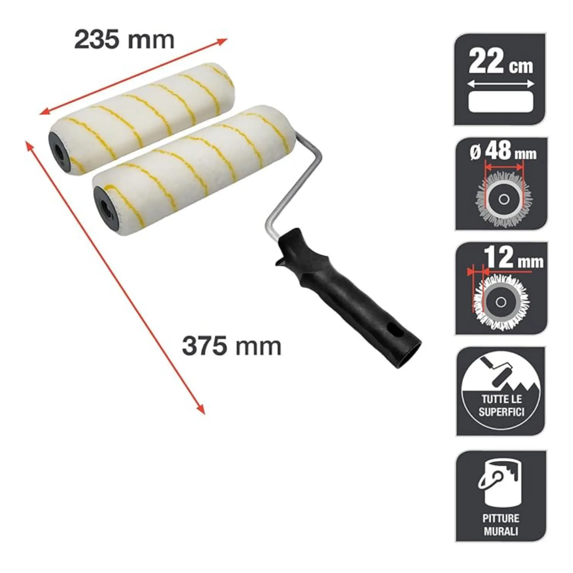 KIT RULLO UNIVERSALE + 1 RICAMBIO