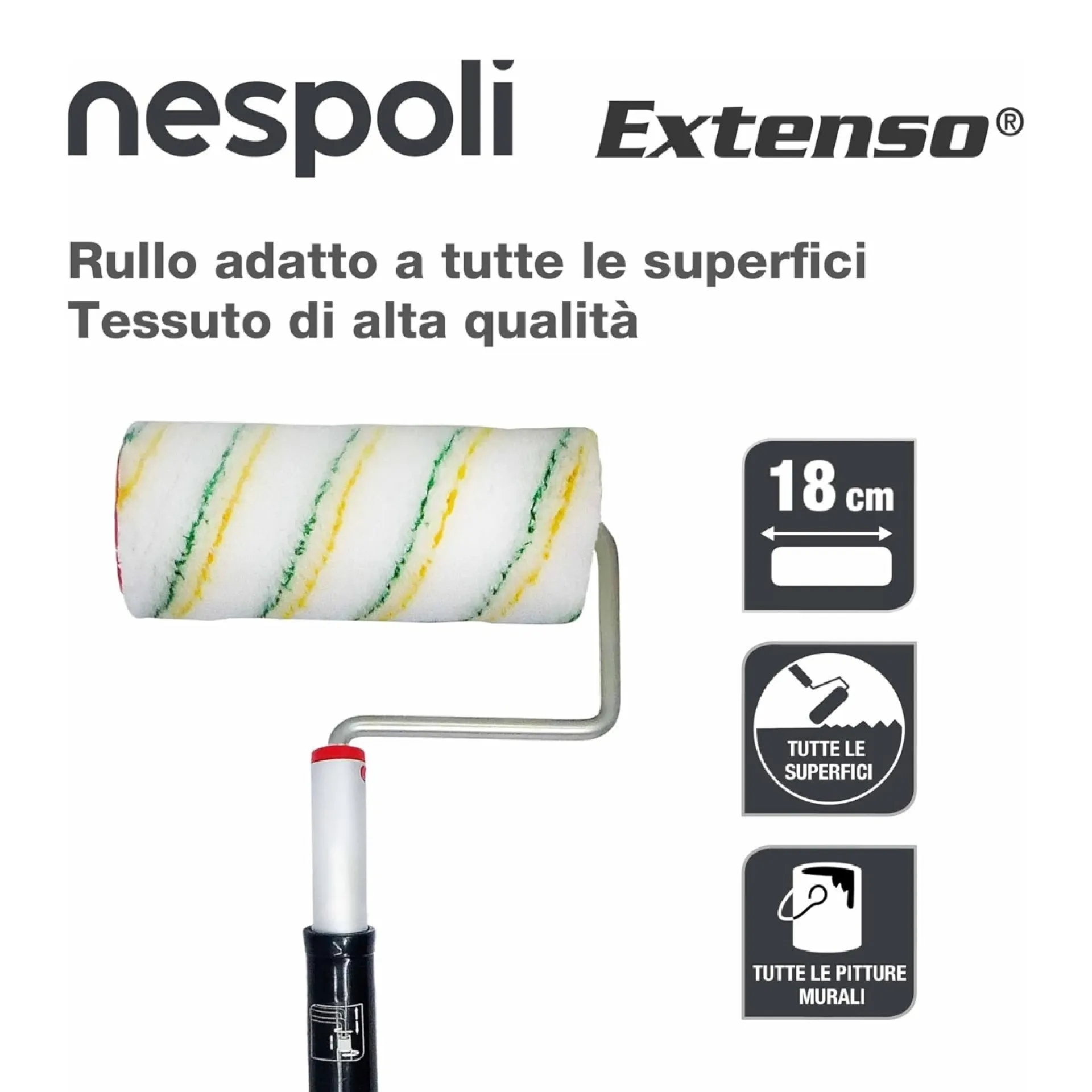 EXTENSO C/RULLO UNIVERSALE 18cm