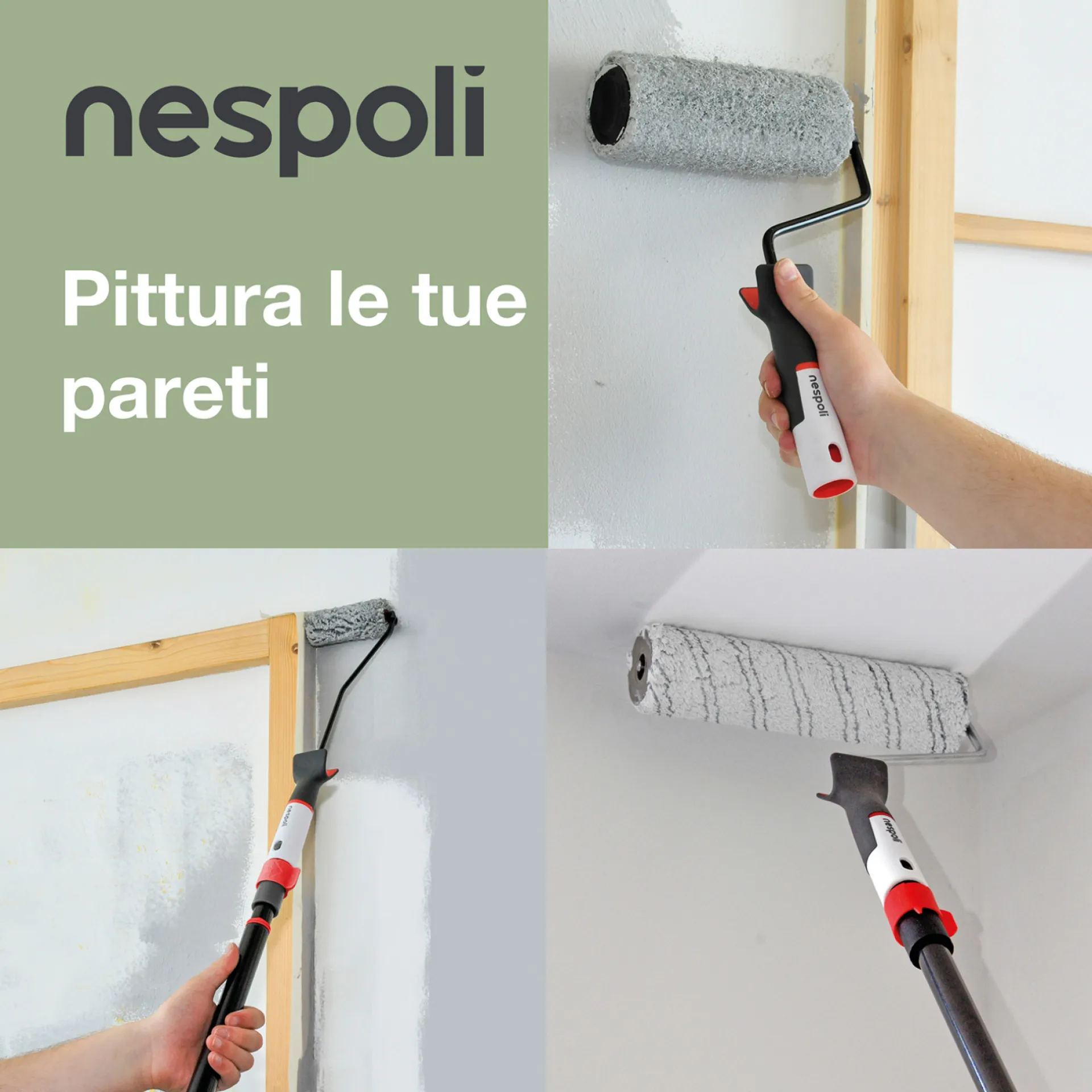 NESPOLI RICAMBIO MINIRULLO 2 RICAMBI TEFLON LISCE 11 CM