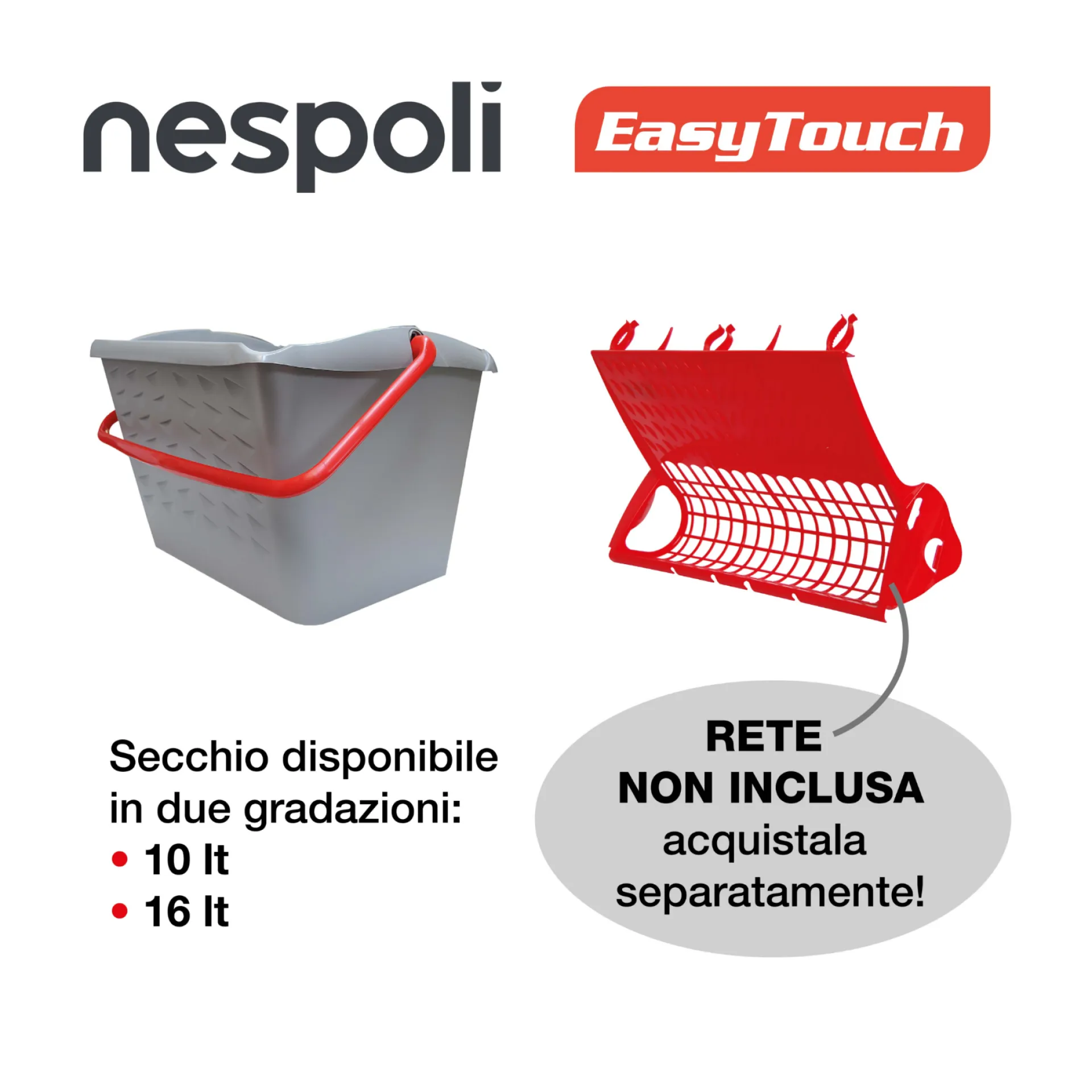 SECCHIO EASYTOUCH C/MANICO 10L