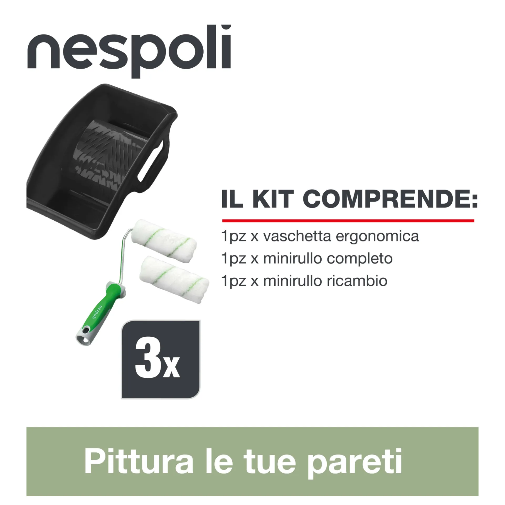 NESPOLI KIT EASYTOUCH + MINIRULLI PARETI